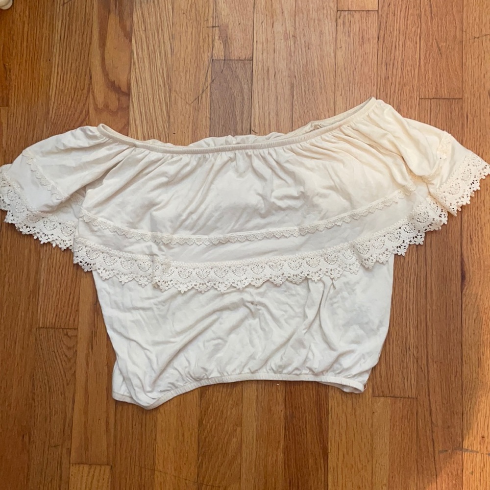 off shoulder crop